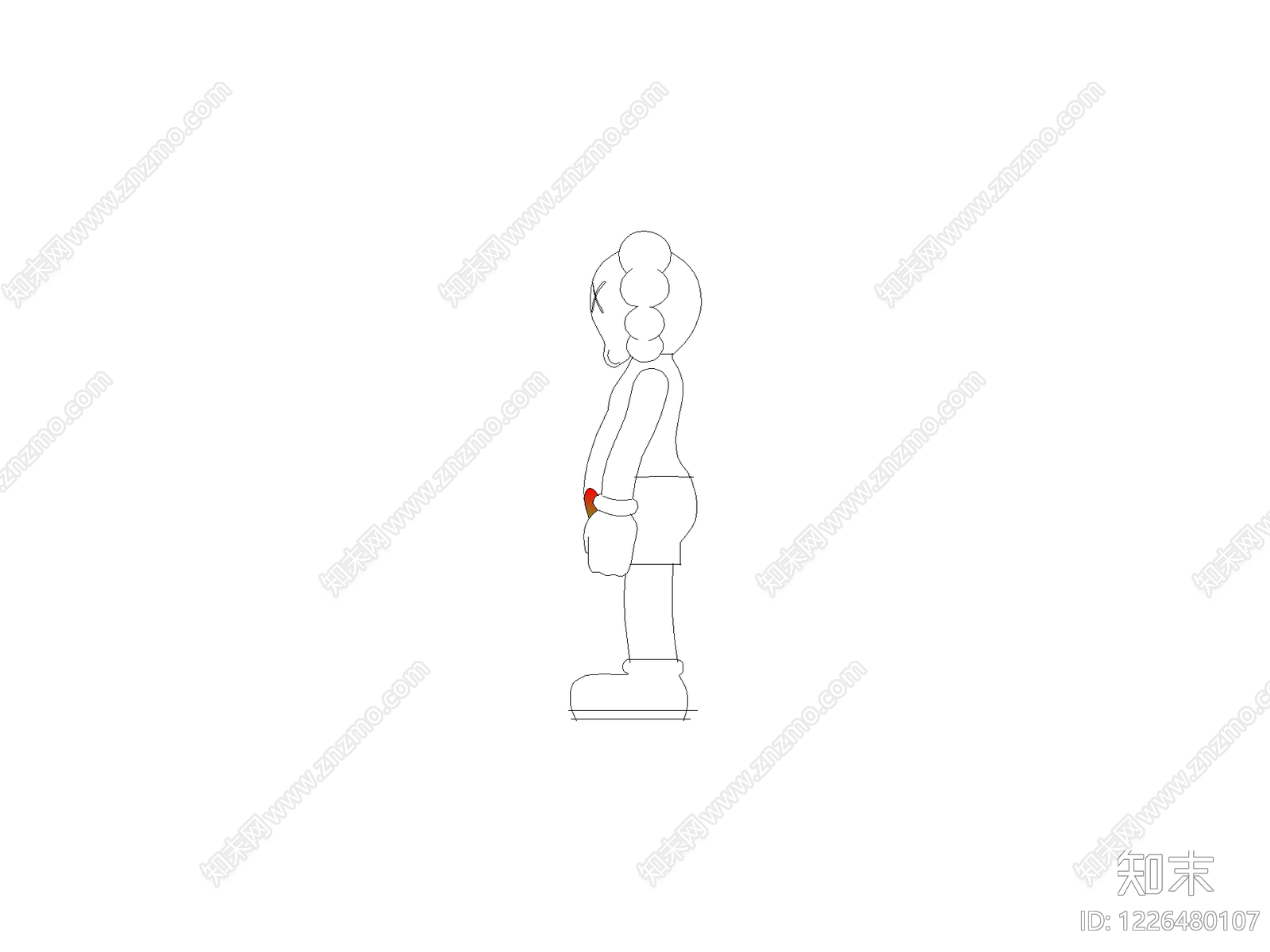 现代人物CAD图纸