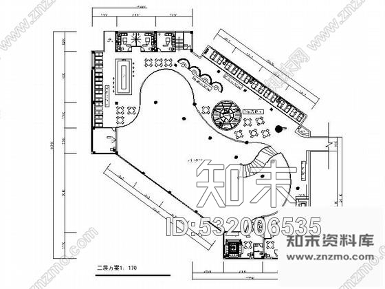 施工图某主题咖啡厅室内装修图施工图下载【ID:532006535】