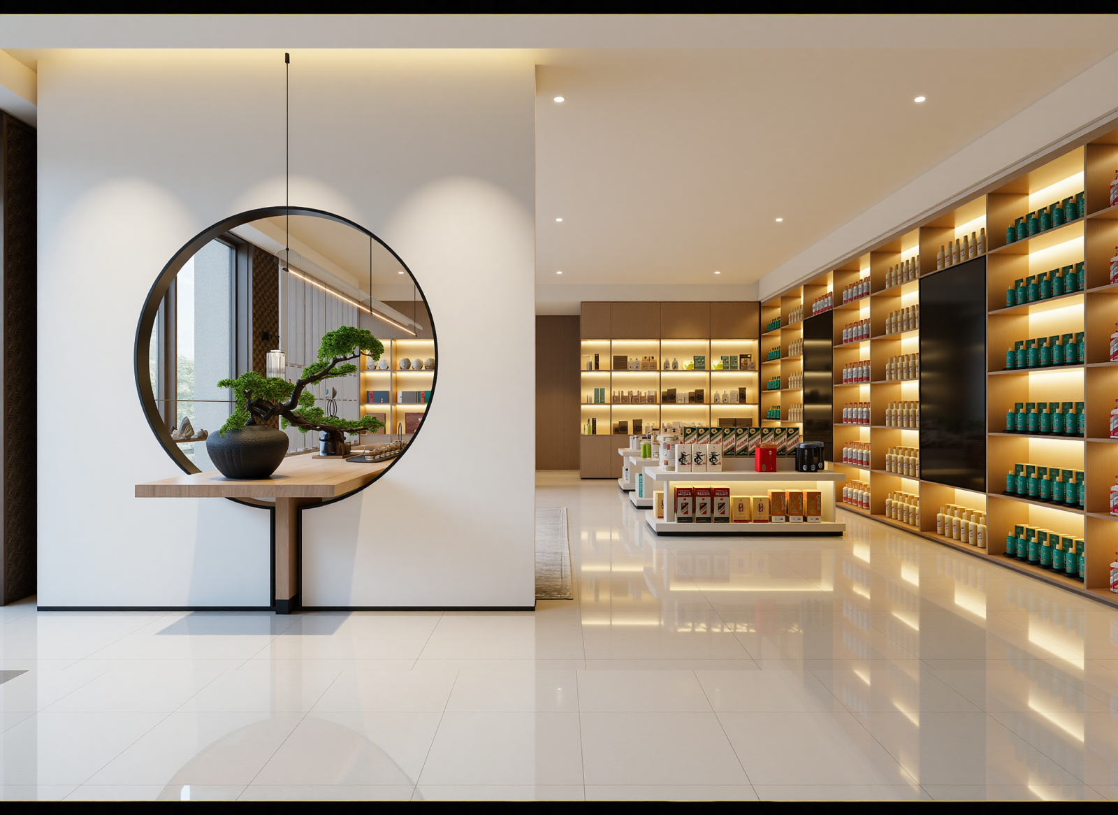 新中式茶展厅3D模型下载【ID:1215004255】