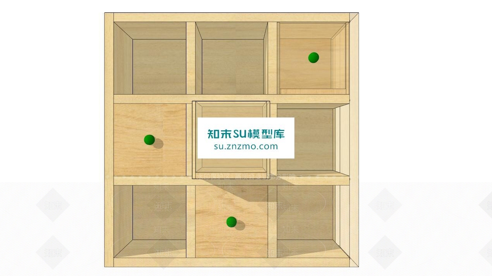 抽屉SU模型下载【ID:160124266】
