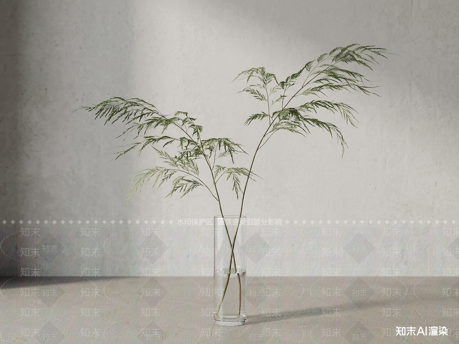 艺术绿植草本植物3D模型下载【ID:1227372304】