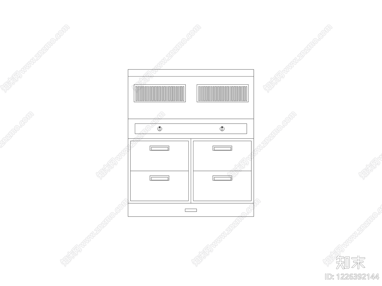 柜子cad施工图下载【ID:1226392144】