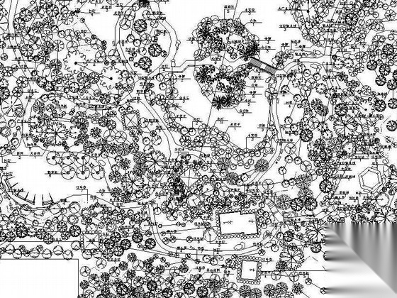 杭州某小区公园景观绿化施工图施工图下载【ID:161097172】