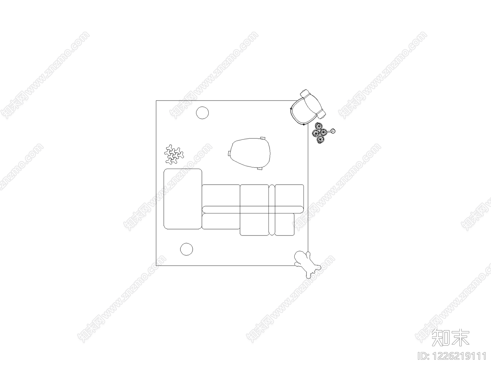 现代,极简家装图库CAD图纸