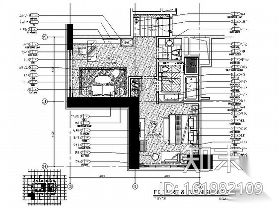[广东]知名时尚酒店客房装修图cad施工图下载【ID:161982109】