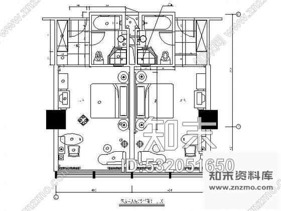 施工图绍兴五星酒店三套单人客房施工图施工图下载【ID:532051650】