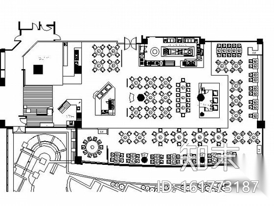 [大连]某现代咖啡厅装修图施工图下载【ID:161773187】