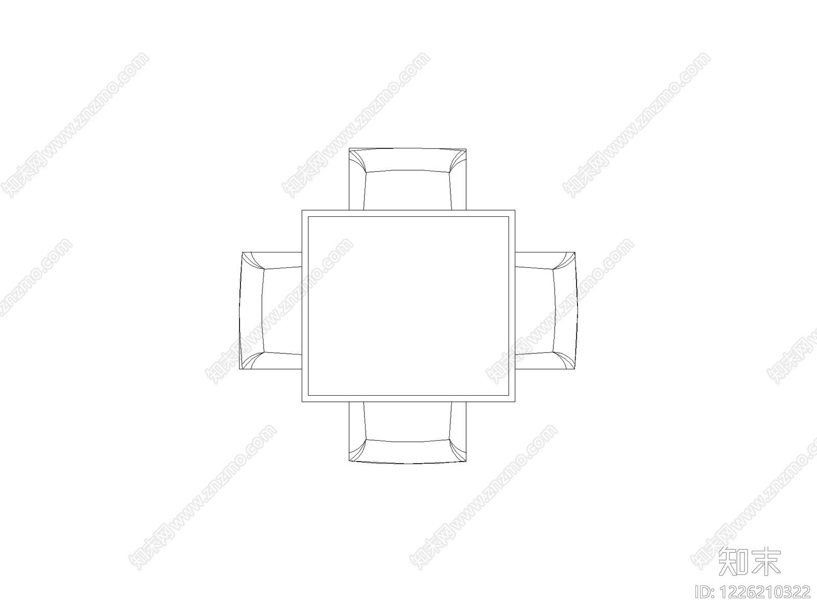 桌椅CAD图纸