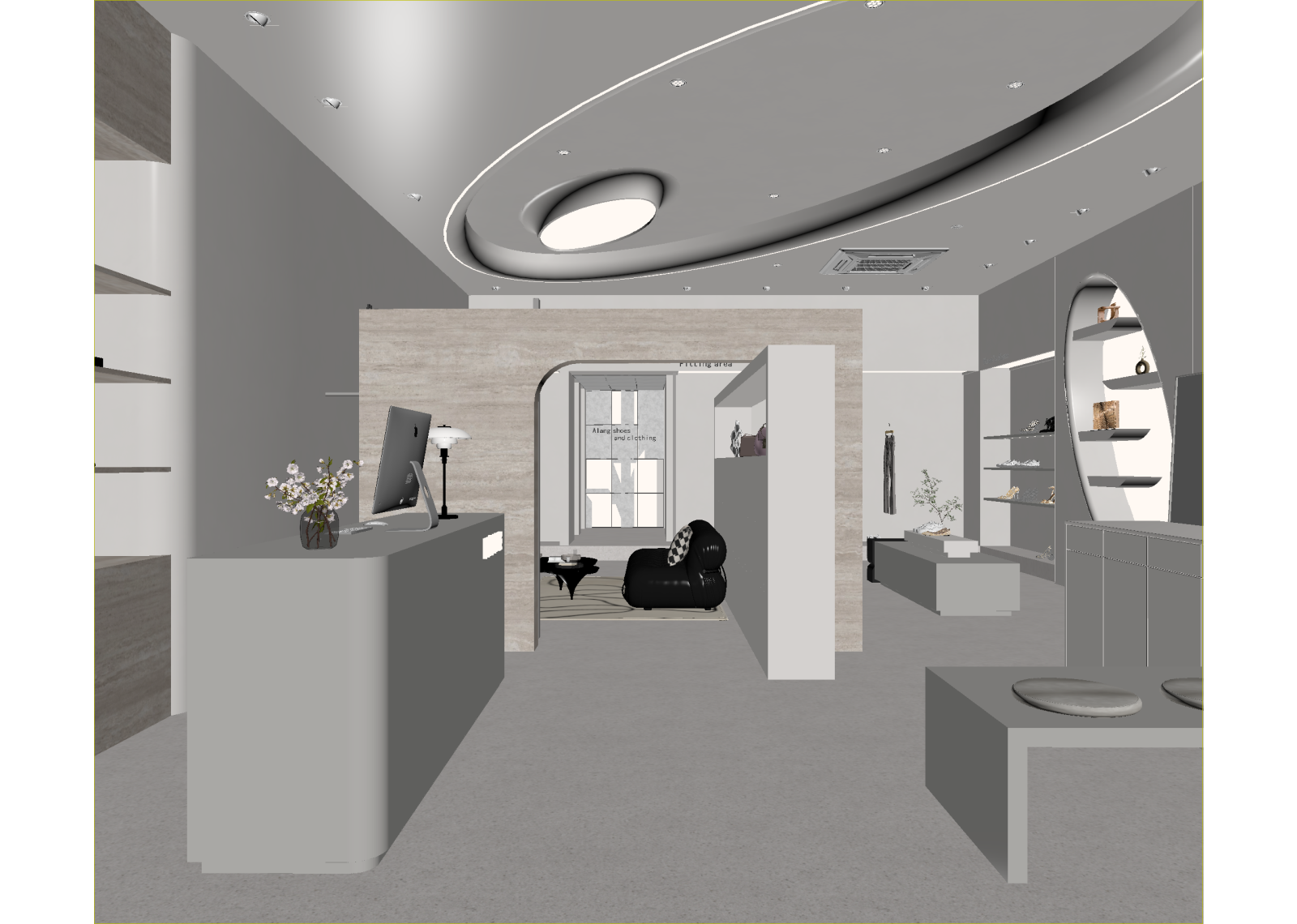 现代售楼处3D模型下载【ID:1214951885】