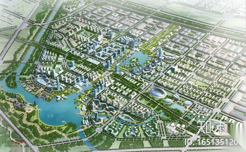 [河南]郑州经济技术开发区整体城市设计中标方案文本（生...cad施工图下载【ID:165135120】
