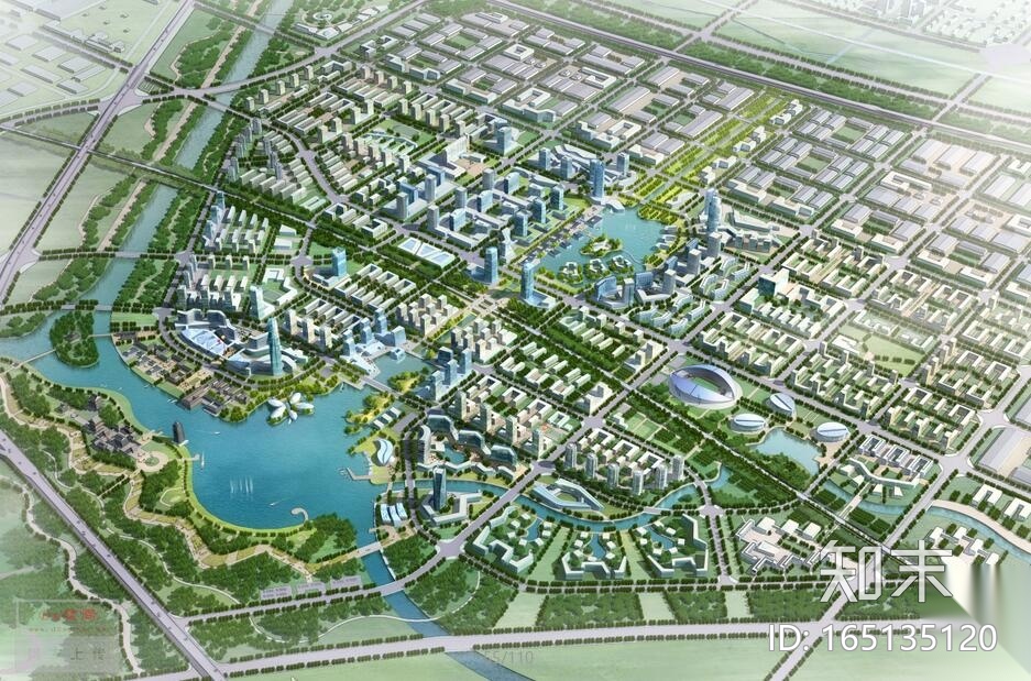 [河南]郑州经济技术开发区整体城市设计中标方案文本（生...cad施工图下载【ID:165135120】