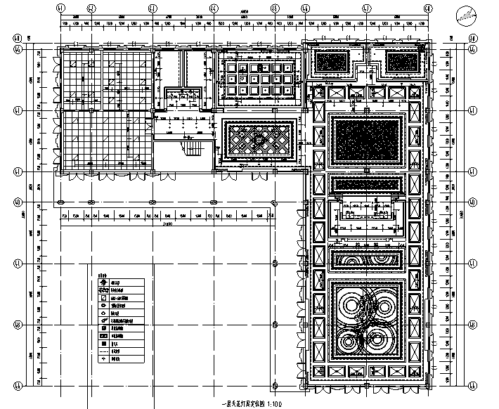 蓝岸香舍售楼处精装修设计施工图（附效果图）cad施工图下载【ID:161716154】