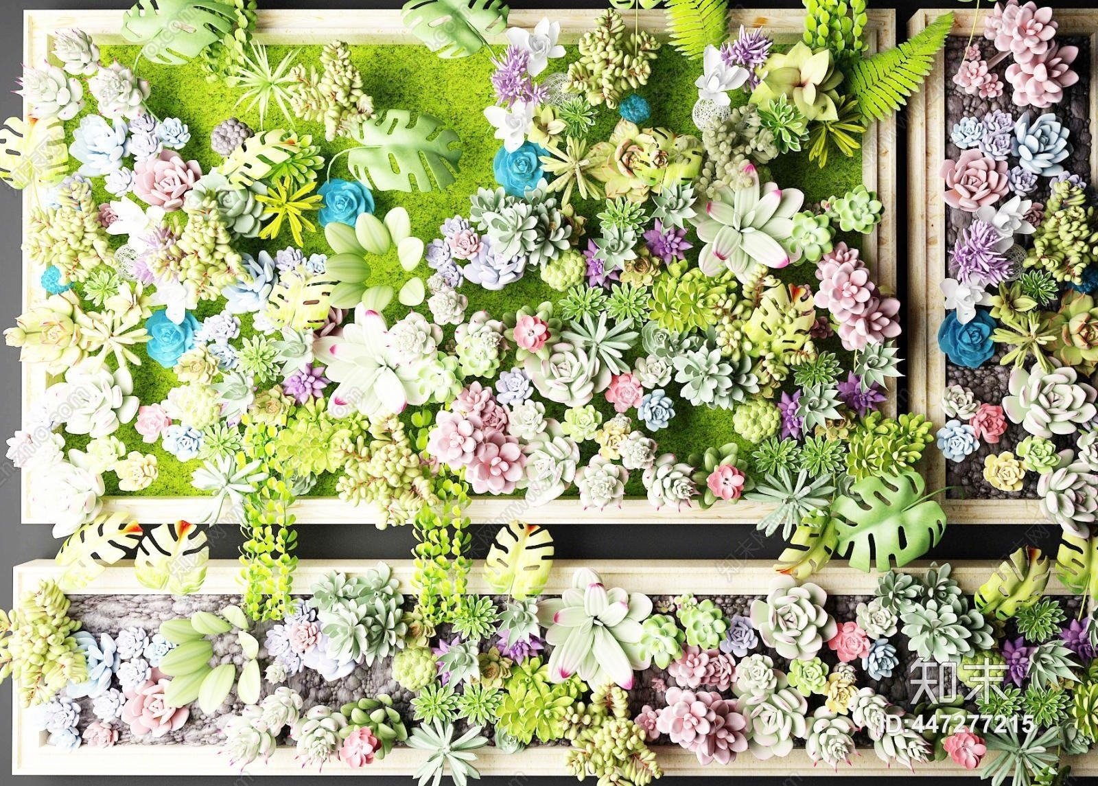 植物盆栽3D模型下载【ID:447277215】