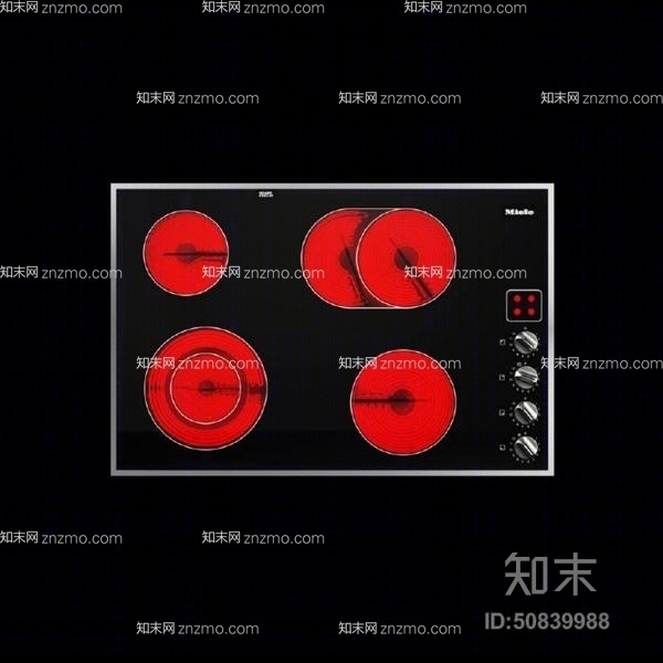 黑色电磁炉3D模型下载【ID:50839988】