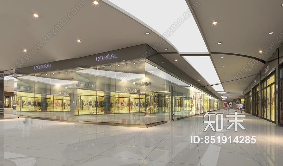 商场街道背景贴图贴图下载【ID:851914285】