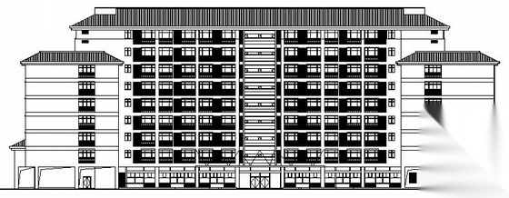 [南京市]某九层医院建筑方案图cad施工图下载【ID:166065119】