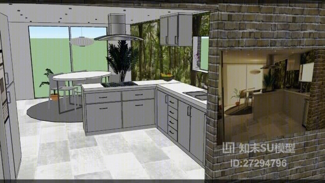 kitchen1SU模型下载【ID:27294796】