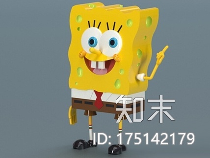 海绵宝宝3d打印模型下载【ID:175142179】