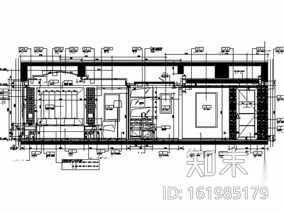 喜来登大酒店角套套房施工图施工图下载【ID:161985179】