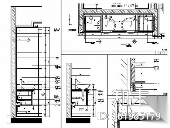 喜来登大酒店角套套房施工图施工图下载【ID:161985179】