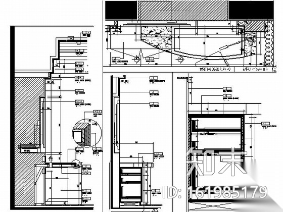 喜来登大酒店角套套房施工图施工图下载【ID:161985179】