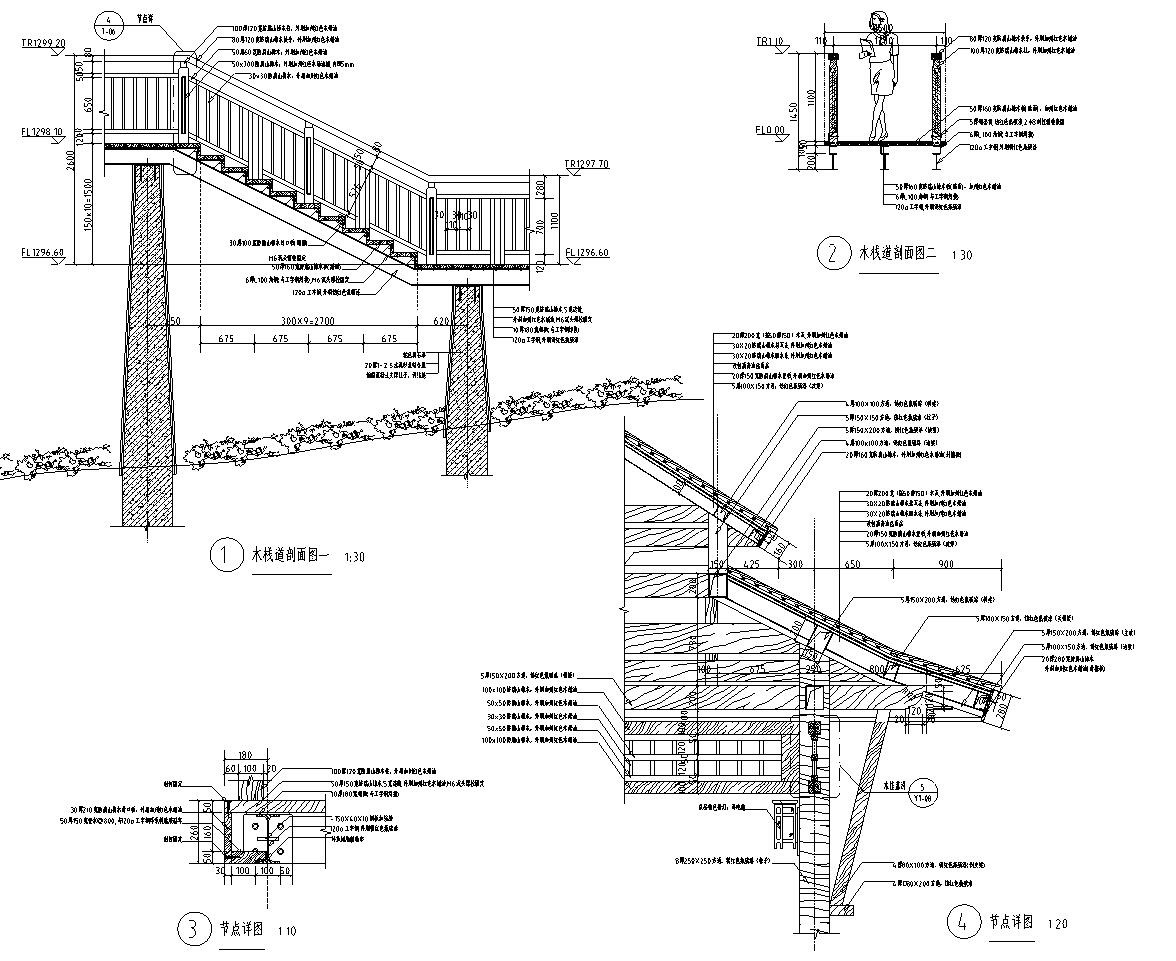 [云南]温泉度假区景观全套园景观施工图设计（CAD）cad施工图下载【ID:160690130】