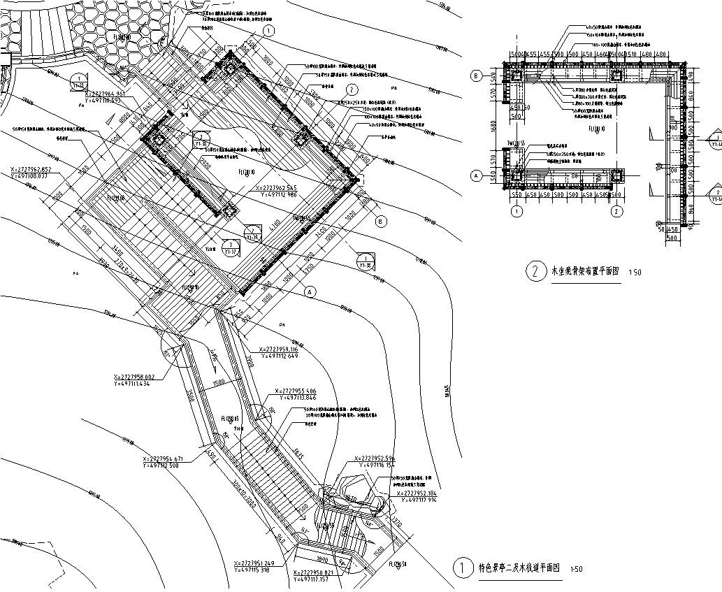 [云南]温泉度假区景观全套园景观施工图设计（CAD）cad施工图下载【ID:160690130】