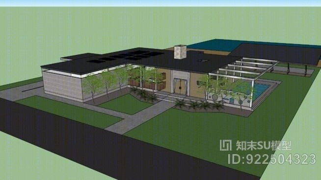 玻璃屋SU模型下载【ID:922504323】