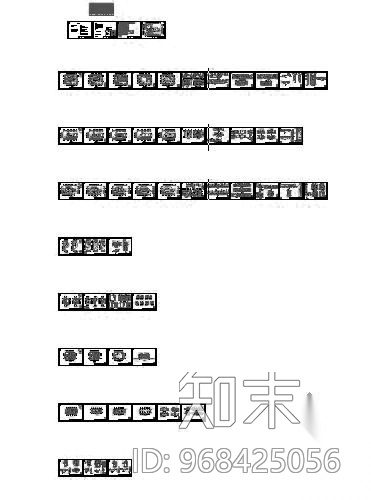 总工会职工互助保障中心办公楼装修图施工图下载【ID:968425056】
