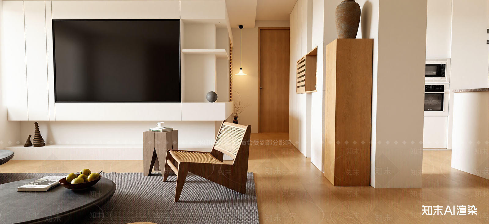 侘寂家居客厅SU模型下载【ID:1222127483】