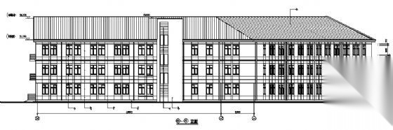 哈医大药学某三层教学楼建筑结构施工图cad施工图下载【ID:151575195】