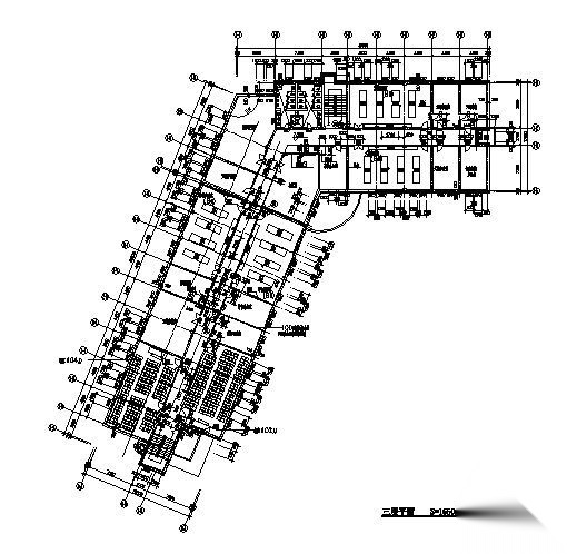 哈医大药学某三层教学楼建筑结构施工图cad施工图下载【ID:151575195】