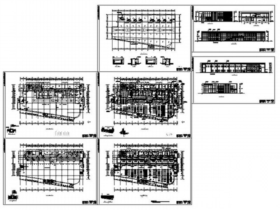 [北京]某学校实习工厂建筑施工图-食堂cad施工图下载【ID:167252100】