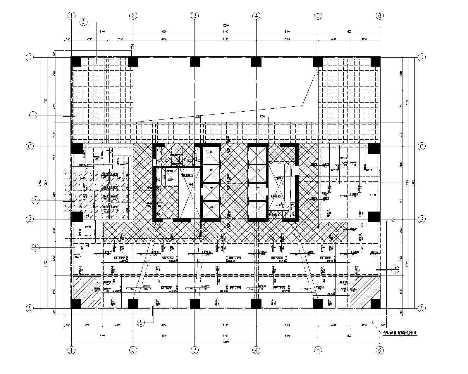 框架核心筒结构标准厂房全专业施工图2022施工图下载【ID:1131226253】