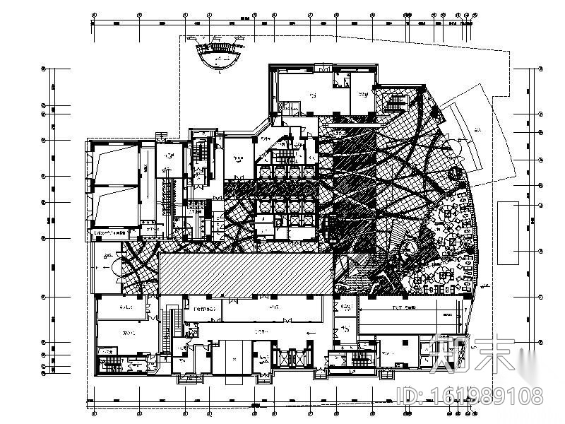 [上海]某四星大酒店装修图(含效果)cad施工图下载【ID:161989108】