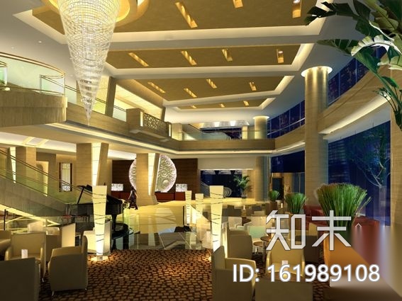 [上海]某四星大酒店装修图(含效果)cad施工图下载【ID:161989108】