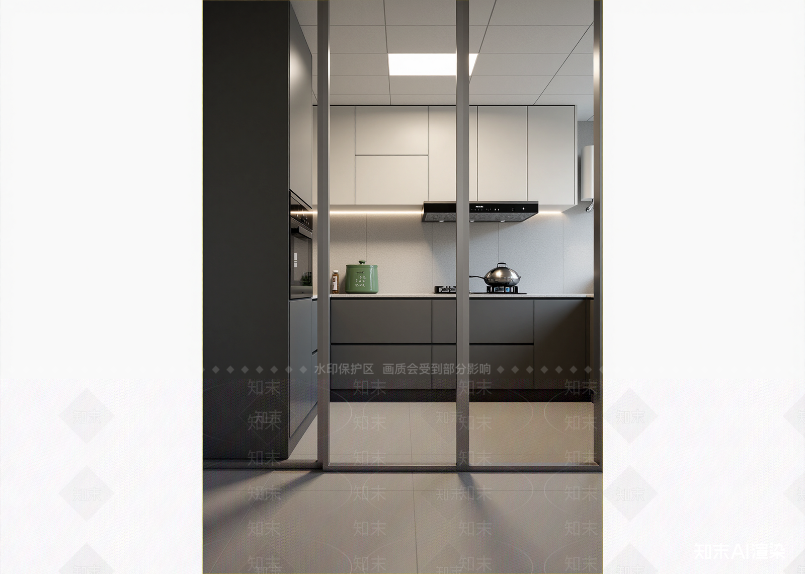 现代后厨3D模型下载【ID:1214707306】
