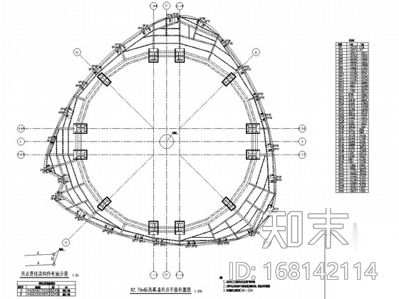 国内最高楼结构cad施工图下载【ID:168142114】