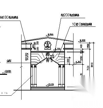 某三层法院建筑结构方案图cad施工图下载【ID:151431155】