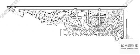 图块/节点中式装饰图案cad施工图下载【ID:832327806】