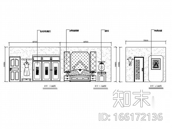 某三室一厅两卫室内设计装修图施工图下载【ID:166172136】