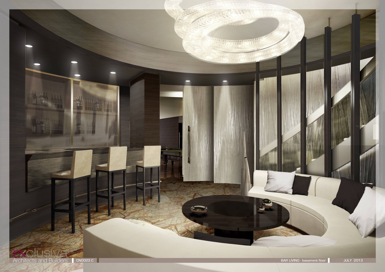 意大利EXCLUSIVA-成都麓湖生态城别墅C户型施工图下载【ID:56982458】