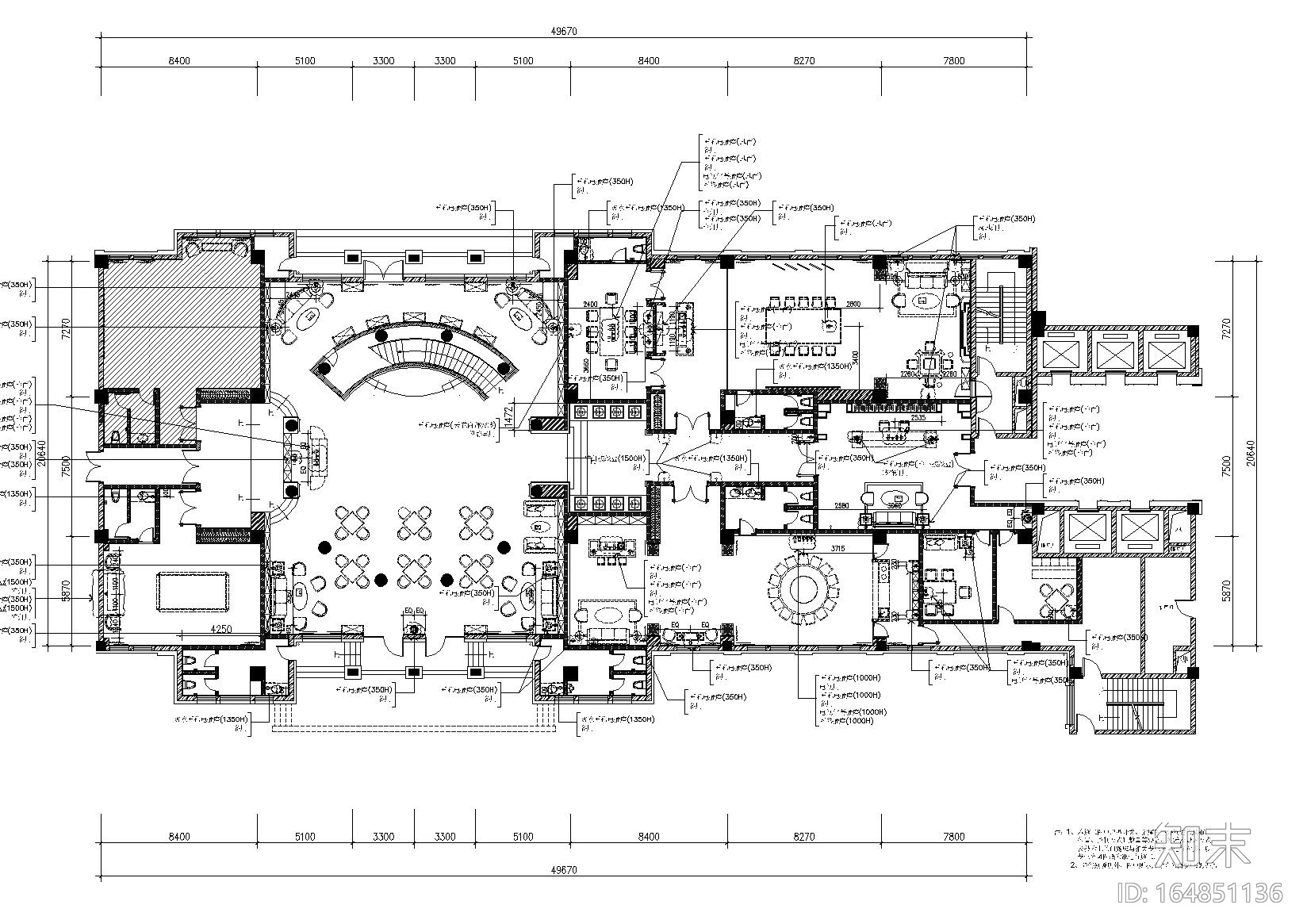 [浙江]温岭九龙国际大饭店施工图+效果图cad施工图下载【ID:164851136】