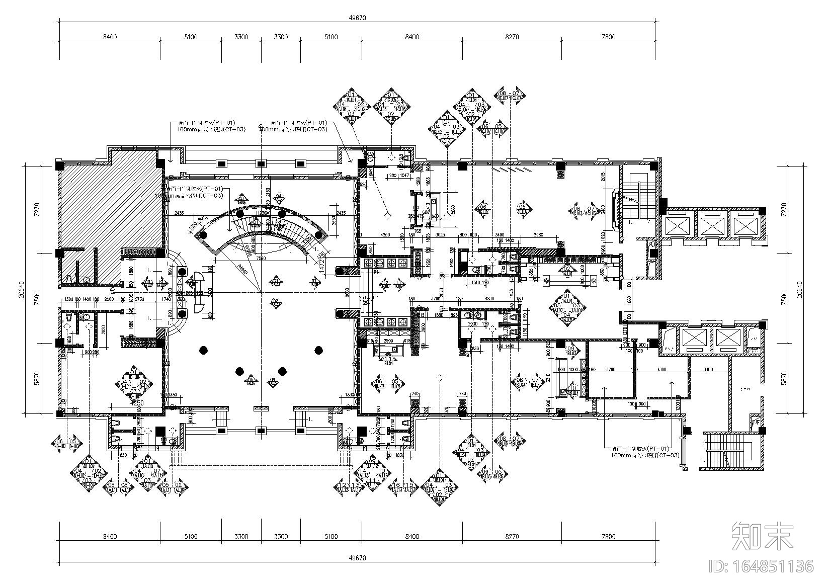 [浙江]温岭九龙国际大饭店施工图+效果图cad施工图下载【ID:164851136】