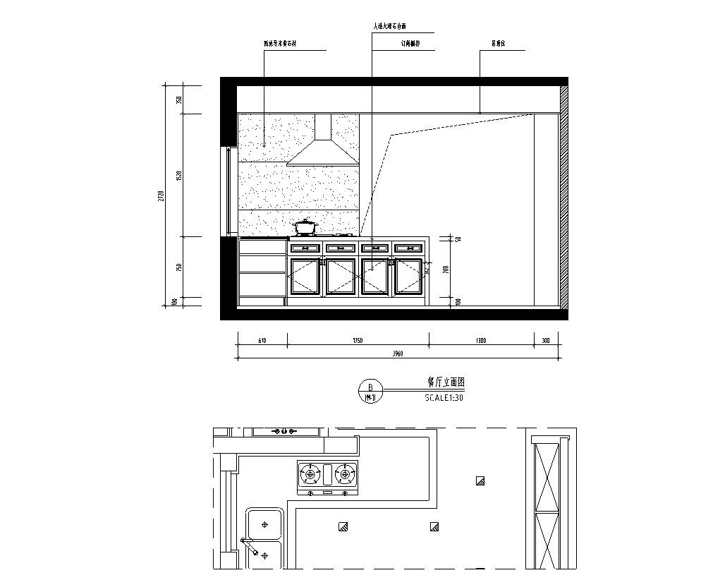 欧式风格复式别墅住宅施工图设计cad施工图下载【ID:160118163】