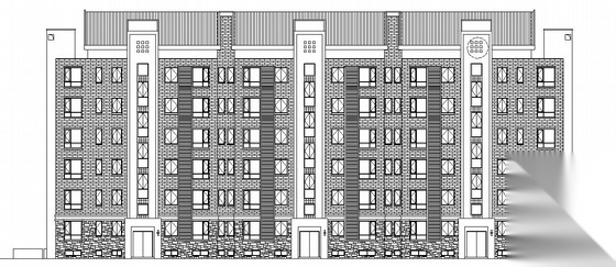 [南大仙林]某教师公寓住宅楼群组团建筑施工图（带地下室...cad施工图下载【ID:167626105】