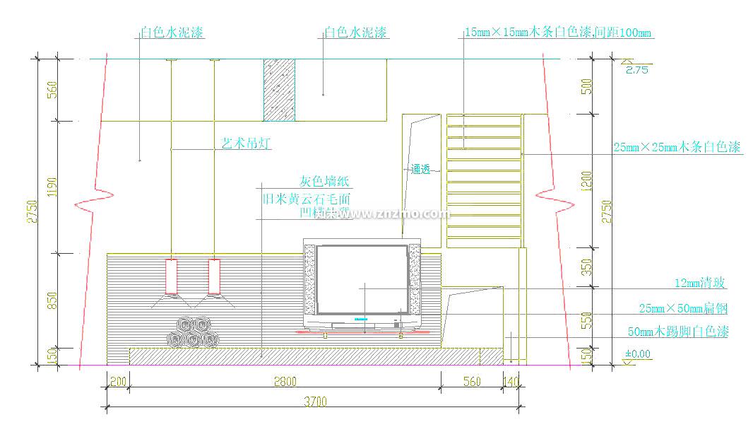 电视cad施工图下载【ID:178037110】