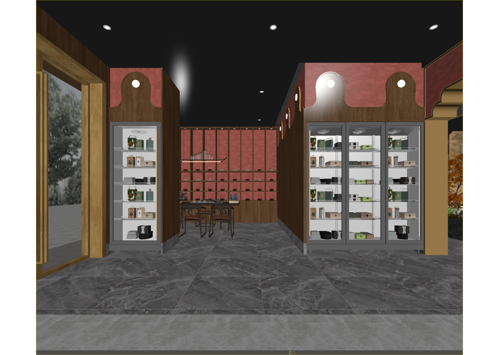 新中式茶叶店3D模型下载【ID:1215052318】