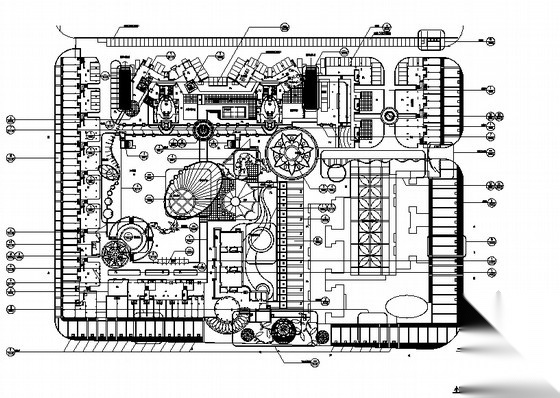 [深圳]现代花园式居住区景观设计施工图施工图下载【ID:161089107】