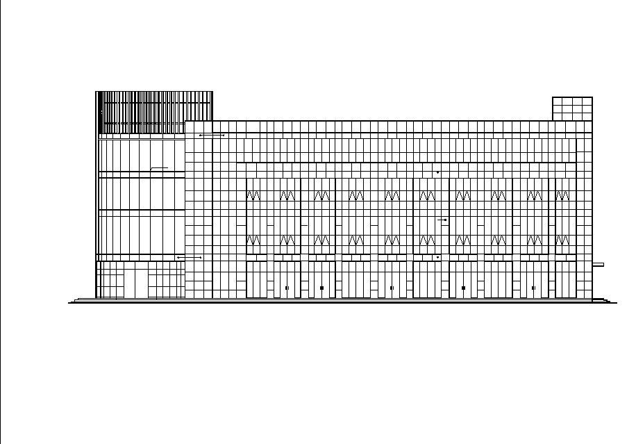 [河南]四层弧线造型健身中心综合楼建筑施工图施工图下载【ID:165615105】